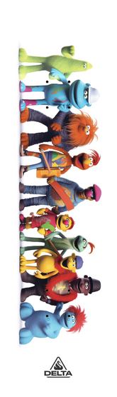 Tabla Shaped by Delta Muppets Assorted 8.0"