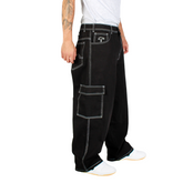 Jeans Cargo Extra Baggy Negro Contrast Old Tree