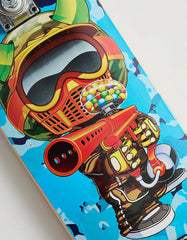 Skate Completo Speed Demons Paintballer Blue Camo 8"