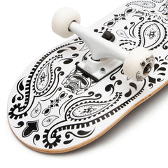 Skate Completo Speed Demons Bandana Black White 7.75"