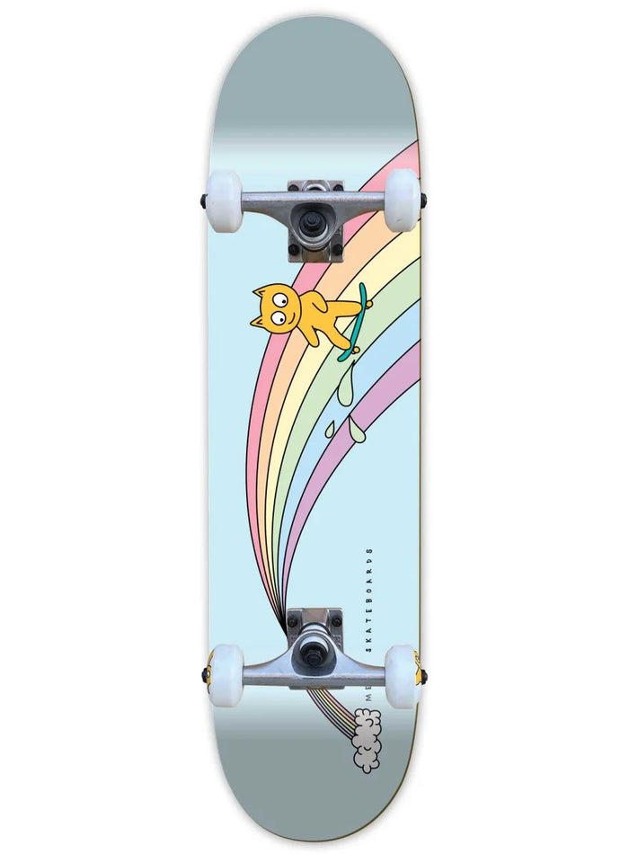 Skate Completo Meow Over The Rainbow Sky Blue 8.0"