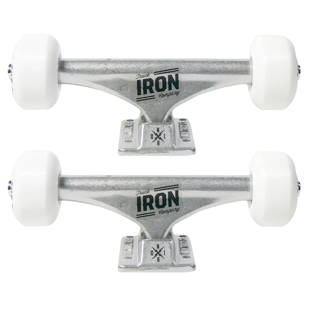 Hardware Pack Trucks Iron 139 + Ruedas Pill Slim logo 54mm 101a + Rodamientos Iron Abec 5