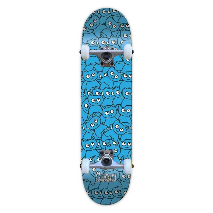 Skate Completo Meow Sticker Pile CMYK Cyan 8.25"