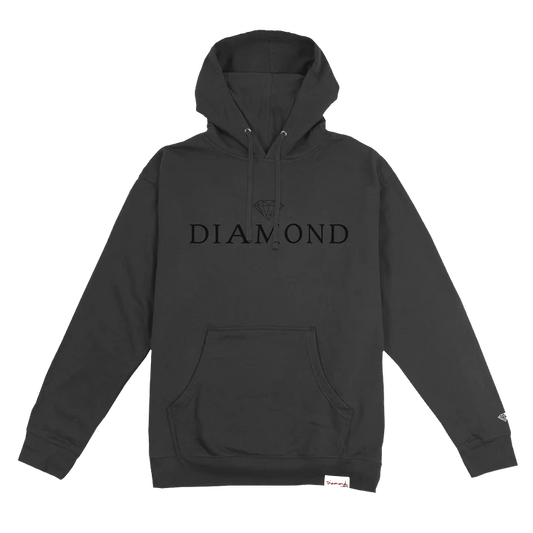 POLERÓN DIAMOND - HOODIE PIGMENT BLACK