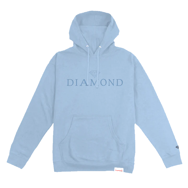 POLERÓN DIAMOND - HOODIE PIGMENT LIGHT BLUE