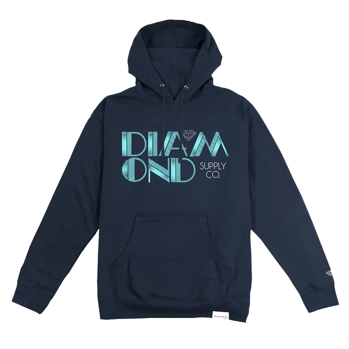 POLERÓN DIAMOND - RETRO TONE NAVY HOODIE