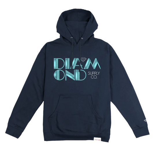 POLERÓN DIAMOND - RETRO TONE NAVY HOODIE