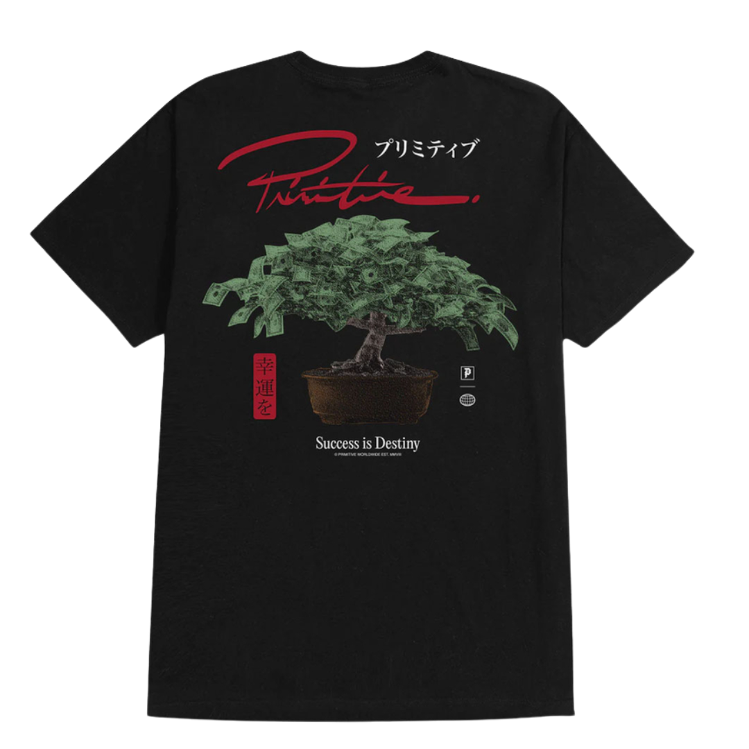 Polera Primitive Money tree Black