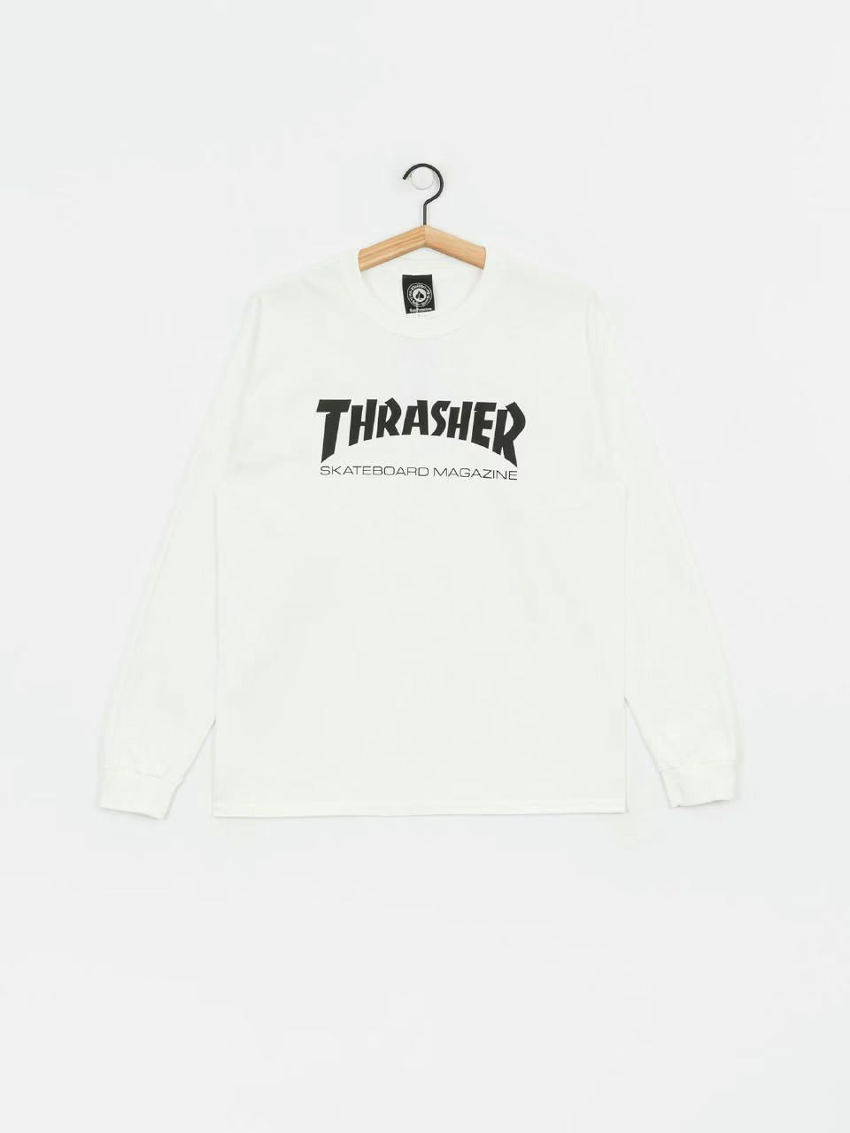 Polera manga larga Thrasher - Skate Mag White