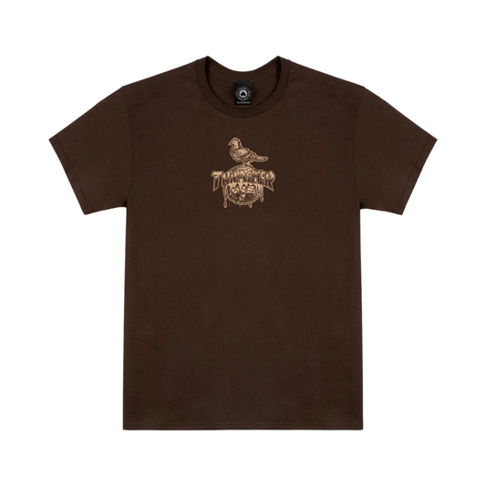 Polera Thrasher - Cover The Earth Dark Chocolate