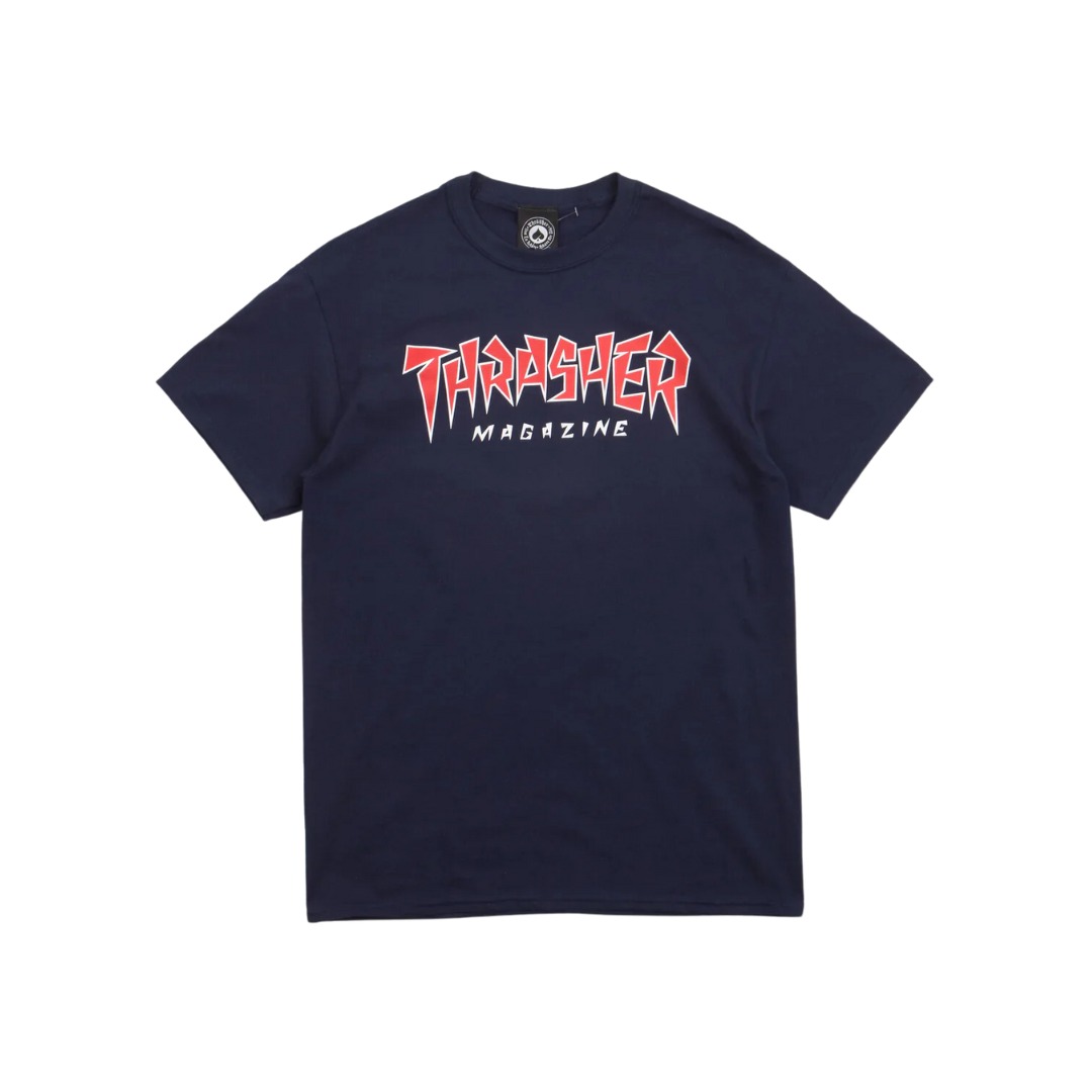 Polera Thrasher - Jagger Logo Navy Blue