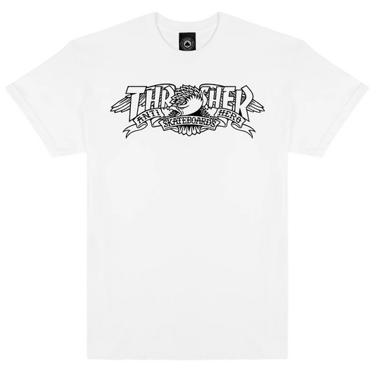 Polera Thrasher - Mag Banner White