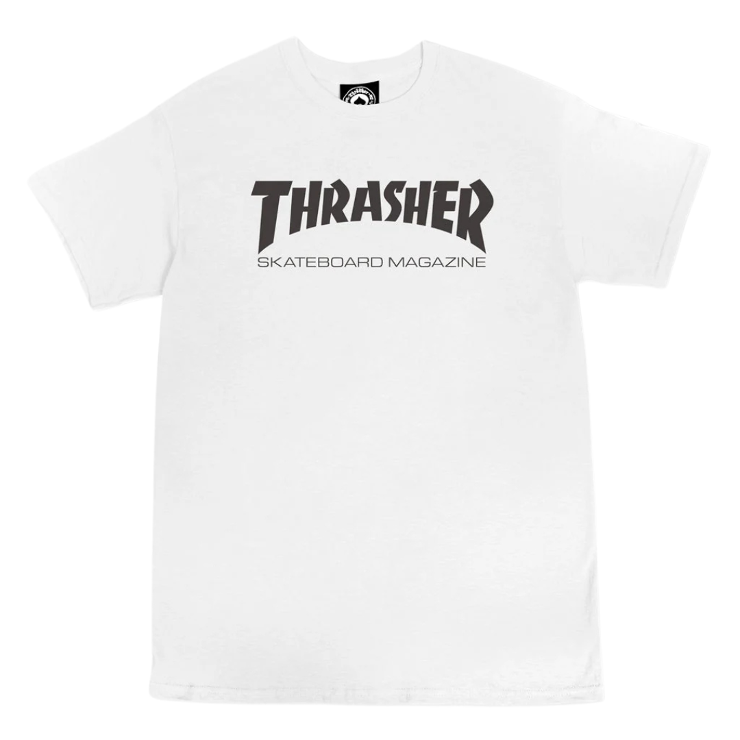 Polera Thrasher - Skatemag White