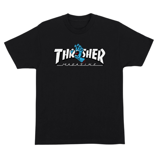 Polera Thrasher - Santa Cruz: Screaming Logo Black