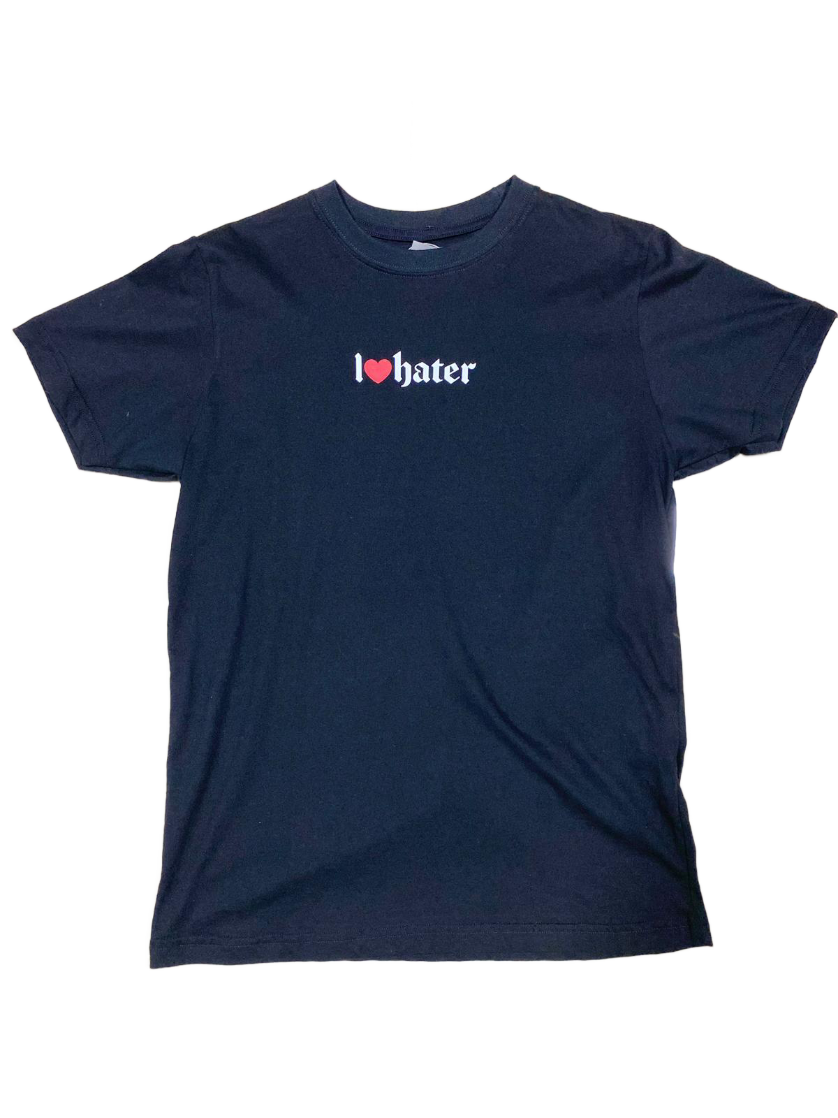 Polera ouyea negra logo I love hater