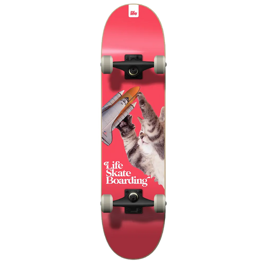 Tabla de Skate Completa Life Pro - Cat Attack 7.75"